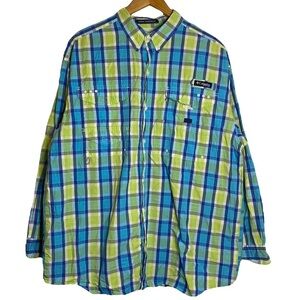 Columbia PFG Super Bonehead Omni Shade Button Up Long Sleeve Collared Shirt L